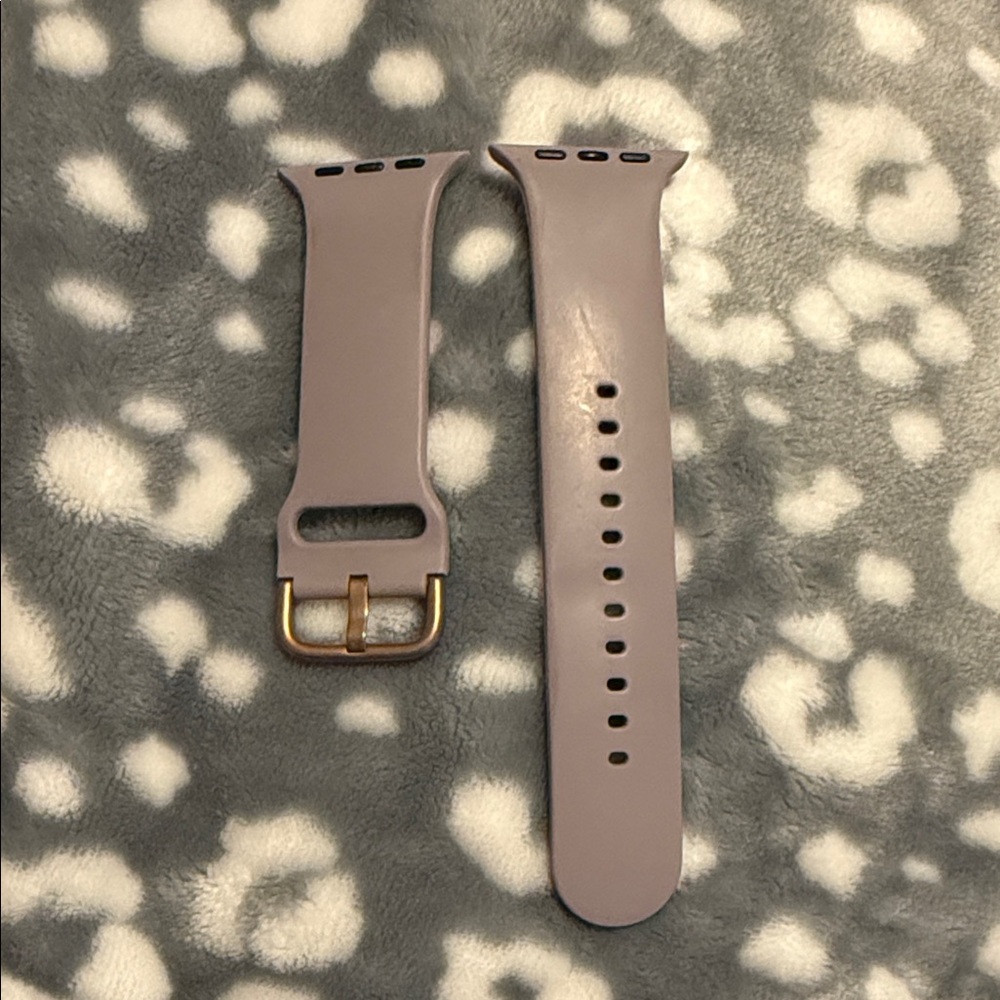 Apple Lavender Silicone Watch Strap